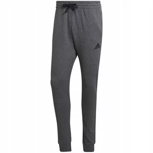 Spodnie męskie adidas Essentials Fleece Regular Tapered szare HL2243 2XL - Dresy męskie - miniaturka - grafika 1