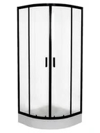 Kabiny prysznicowe - Liveno Kabina prysznicowa, półokrągła z brodzikiem 90x90 Ultra KP-ULTRA-1590-T - miniaturka - grafika 1