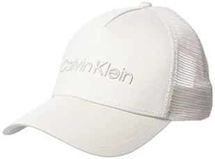Calvin Klein Męska czapka z haftem Calvin Trucker Cap, Stony Beż, jeden rozmiar, Kamień beżowy, Rozmiar uniwersalny - Czapki damskie - miniaturka - grafika 1