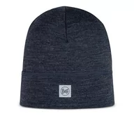 Czapki i chusty sportowe męskie - Czapka Buff Merino Lightweight Beanie Solid 132814.779.10.00 - granatowa - miniaturka - grafika 1