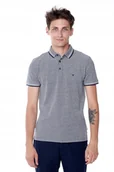 Koszulki męskie - WRANGLER SS REFINED POLO NAVY W7D6KH114 S - miniaturka - grafika 1