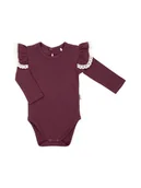 Body dla niemowląt - Dziewczęce body dł.rękaw falbanka bodowe Nicol - miniaturka - grafika 1