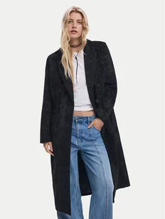 Desigual Płaszcz przejściowy Patch 25WWEW16 Czarny Regular Fit - Płaszcze damskie - miniaturka - grafika 1