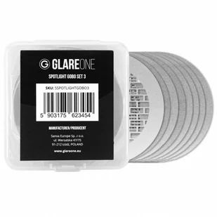 GlareOne Zestaw Spotlight Gobo Set 3 - Inne akcesoria studyjne - miniaturka - grafika 1