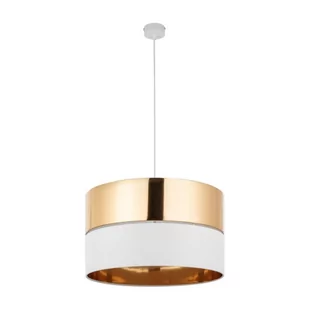 Hilton lampa wisząca 1-punktowa biała/złota 4771 - Lampy sufitowe Hilton lampa wisząca 1-punktowa biała/złota 4771 - Lampy sufitowe - miniaturka - grafika 1