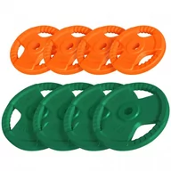 Obciążenia - Gorilla Sports Obciążenia gumowane Gripper 4x2,5kg, 4x5kg (100668-00009-0114) - miniaturka - grafika 1