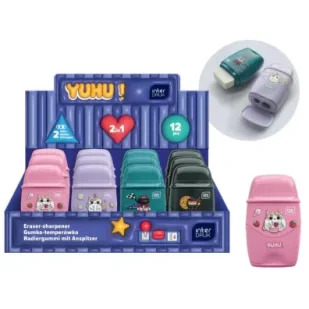 Gumko-temperówka Yuhu (12szt) - Temperówki - miniaturka - grafika 1
