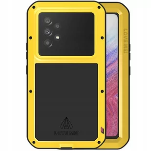 Love Mei Etui Pancerne + szkło Galaxy A53 5G, żółte 6932809617261 - Etui i futerały do telefonów - miniaturka - grafika 1