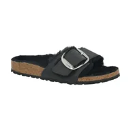 Kapcie damskie - Birkenstock Obuwie domowe Madrid BB Shearling FL - miniaturka - grafika 1