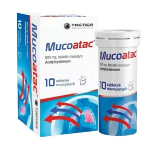 Mucoatac 600 mg, 10 tabletek musujących - Przeziębienie i grypa - miniaturka - grafika 1