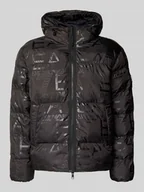 Kurtki męskie - Kurtka pikowana o kroju regular fit z nadrukiem logo na całej powierzchni model ‘MOUNTAIN’ - miniaturka - grafika 1