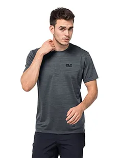 Jack Wolfskin Jack Wolfskin Męska koszulka Hydropore Xt Men szybkoschnąca szary Dark Iron S 1806131 - Koszulki męskie - miniaturka - grafika 1