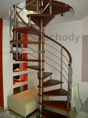 Schody strychowe - Schody spiralne DUDA model Venecja vertical 150 cm - miniaturka - grafika 1