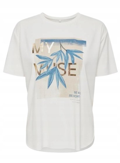 ONLY BLUZKA Z KRÓTKIM RĘKAWEM ZE WZOREM XL J7A