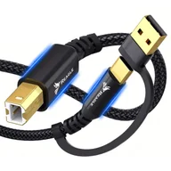 Kable komputerowe i do monitorów - KABEL USB DO DRUKARKI 2M SKANERA 2W1 USB-A USB-B HP BROTHER EPSON + USB-C - miniaturka - grafika 1