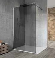 Kabiny prysznicowe - GELCO Kabina prysznicowa narożna VARIO CHROM WALK IN 100x200 profil chrom szkło dymione z powłoką Coated Glass bez wspornika GX1310GX1010 - miniaturka - grafika 1