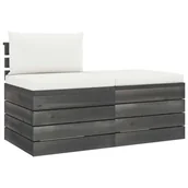 Meble ogrodowe - vidaXL 2-cz. zestaw mebli z palet do ogrodu, z poduszkami, sosna 3061673 - miniaturka - grafika 1