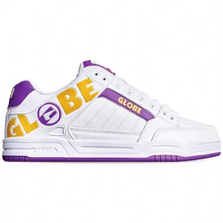 Buty dla chłopców - Globe TILT White/Purple/Yellow buty letnie męskie - 42,5EUR - grafika 1