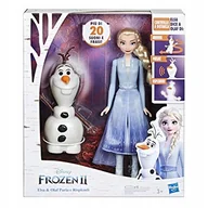 Lalki dla dziewczynek - Frozen Kraina Lodu 2 Interaktywny Olaf Lalka Elsa - miniaturka - grafika 1