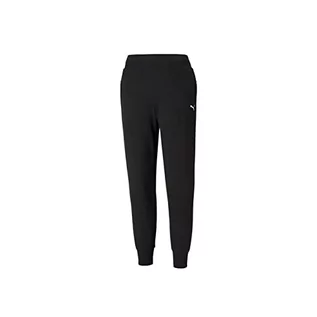 Spodnie damskie - Puma Damskie spodnie do biegania Ess Sweatpants Tr Cl czarny Black-cat M 586842 - grafika 1