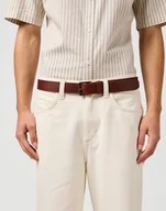 Paski - MESKI PASEK WRANGLER ROLLER BUCKLE BELT BROWN 112365270 - Wrangler - miniaturka - grafika 1