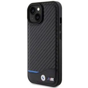 Etui BWM Leather Carbon na iPhone 15 - czarne - Etui i futerały do telefonów - miniaturka - grafika 2
