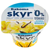Kefiry, jogurty, maślanki - Bakoma Skyr jogurt typu islandzkiego o smaku waniliowym 150 g - miniaturka - grafika 1