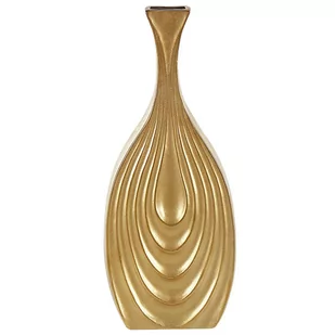 Wazon Dekoracyjny Ceramiczny 39 Cm Złoty Thapsus - Wazony i flakony - miniaturka - grafika 1
