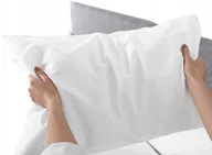 Pościel - Pościel Poszewka Hotelowa 50x60 Bawełna Biała - miniaturka - grafika 1