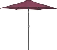 Parasole ogrodowe - Beliani Parasol ogrodowy 270 cm burgundowy VARESE 85657 - miniaturka - grafika 1