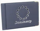 Etui na dokumenty i karty - Eleganckie Etui Na Karty Dokumenty Dowód Osobisty Polska Galanteria (PL) Małe Poziome "Dokumenty" WZÓR I - miniaturka - grafika 1