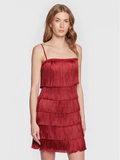 Sukienki - Marciano Guess Sukienka koktajlowa 3RGK38 9245Z Czerwony Slim Fit - grafika 1