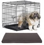 Sprzęt podróżny i transportery dla psów - Metalowa Klatka Kennelowa dla Psa Kota M + MATERAC z kodury 60x45x53 cm - miniaturka - grafika 1