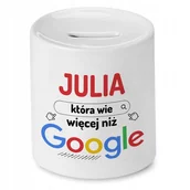 Skarbonki - Skarbonka Dla Juli Julki na Urodziny na Prezent z Nadrukiem ze Zdjęciem + Opakowanie na prezent (wzór 04) - miniaturka - grafika 1