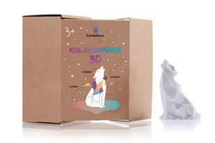 Candellana Kolorowanka 3D Wilk Low Poly - Zabawki kreatywne - miniaturka - grafika 1