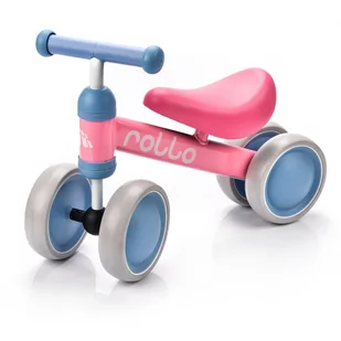 Meteor Rowerek biegowy Rollo różowo-miętowy R2946 - Rowerki biegowe - miniaturka - grafika 1