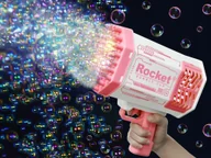 Bańki mydlane - Jokomisiada Zestaw Pistolet bańki mydlane światło + płyn dla dzieci ZA4976 - miniaturka - grafika 1