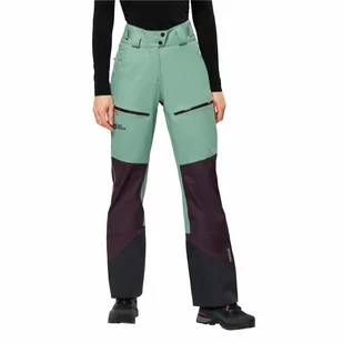 Damskie spodnie skiturowe Jack Wolfskin ALPSPITZE 3L PANTS W granite green - 36 - Spodnie narciarskie - miniaturka - grafika 1