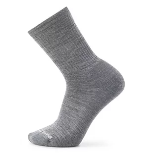Smartwool Everyday Solid Rib Crew skarpety trekkingowe męskie, Gris moyen, X-Large - Skarpetki damskie - miniaturka - grafika 1