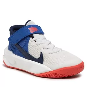 Buty dla chłopców - Buty Nike - Team Hustle D 10 Flyease (GS) DD7303 103 Summit White/Midnight Navy - grafika 1