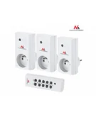 Listwy zasilające - Maclean MCE153 Gniazdka sieciowe wewnętrzne sterowane pilotem 3szt programowalne - miniaturka - grafika 1