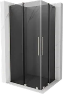 Kabiny prysznicowe - Mexen Velar L Duo kabina prysznicowa rozsuwana 100x90 cm, grafit, nikiel szczotkowany - 871-100-090-02-43-97 - miniaturka - grafika 1