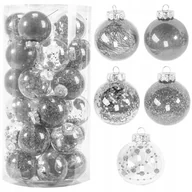 Bombki - Bombki Choinkowe Zestaw Dekoracje Silver 30Szt Xxl Sysd1688-061 - miniaturka - grafika 1