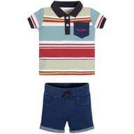 Kombinezony dla dzieci - Koszulka + spodenki komplet dziecięcy Guess Baby bawełniany polo-62 - miniaturka - grafika 1