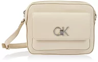 Torebki damskie - Calvin Klein Damska torba na aparat Re-Lock W/klapka crossovers, jeden rozmiar, Kamienny beż, Rozmiar Uniwersalny - miniaturka - grafika 1