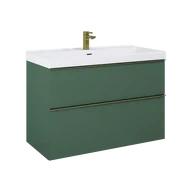 Szafki łazienkowe - ELITA   LOOK 100 2S FOREST GREEN MATT PDW SZAFKA WISZĄCA 168562 - miniaturka - grafika 1
