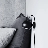 Lampy ścienne - FRANDSEN kinkiet Ball Magnet, czarny matowy - miniaturka - grafika 1