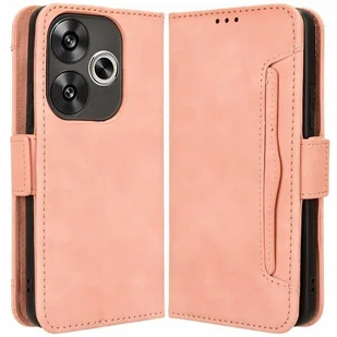 Etui Z Klapką Do Xiaomi Poco F6 Solidny Pokrowiec Obudowa Portfel Eko Skóra - Portfele - miniaturka - grafika 1