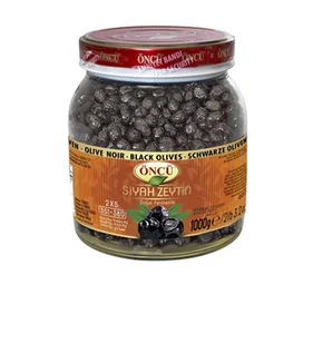 Czarne oliwki tureckie ONCU 2XS 1000g – naturalnie fermentowane aromatyczne - Pasztet i przetwory mięsne - miniaturka - grafika 1