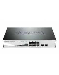 d-link Przełącznik DGS-1210-08P Switch 8GE PoE 2SFP - Switche - miniaturka - grafika 1
